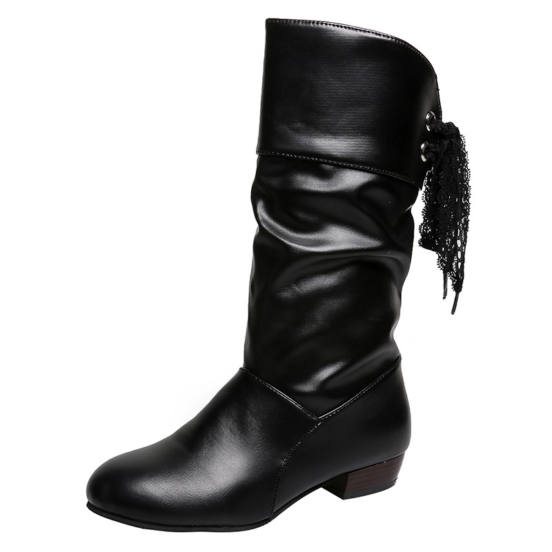 Bottes Mi-Mollet "Clara" à Talon Épais