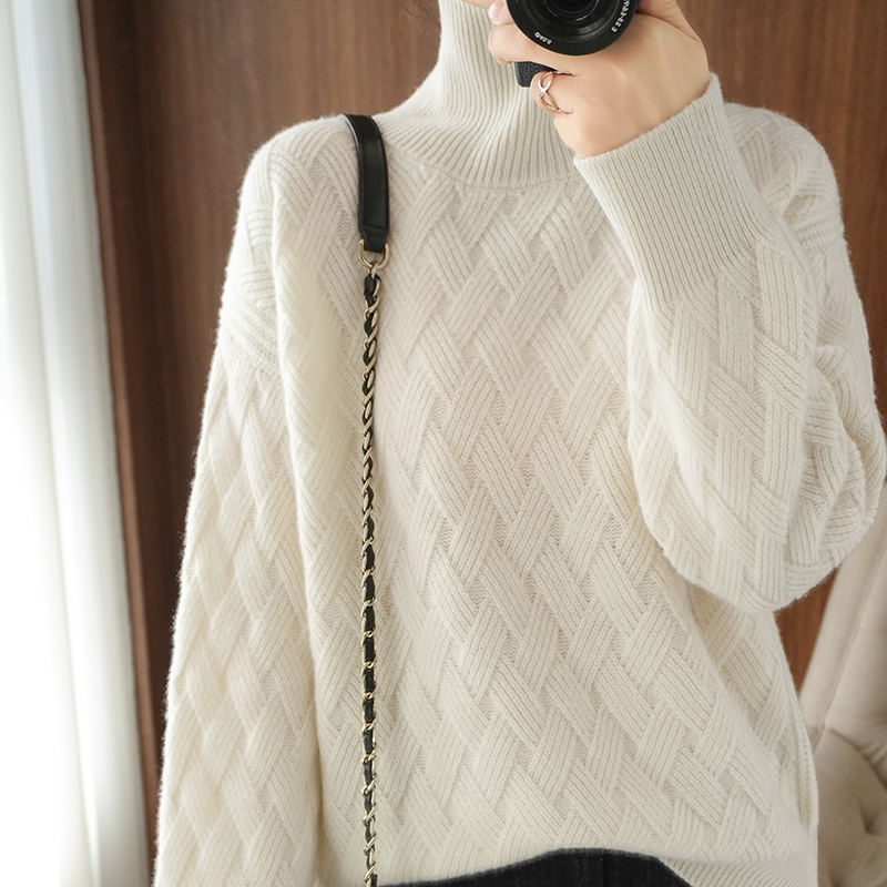 Pull Col Roulé Épais et Élégant pour Femme