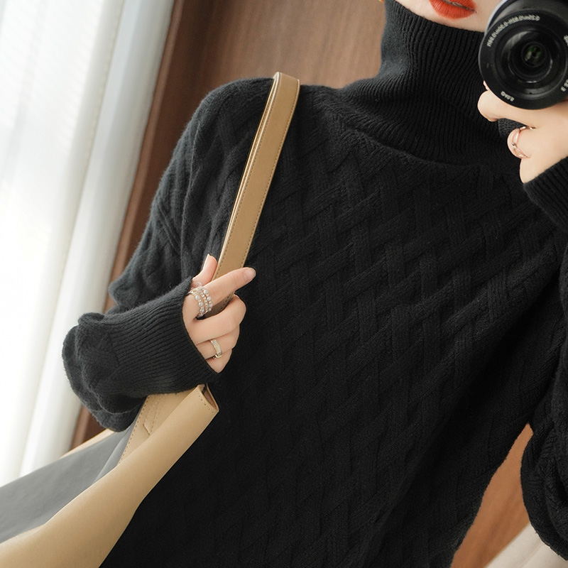 Pull Col Roulé Épais et Élégant pour Femme