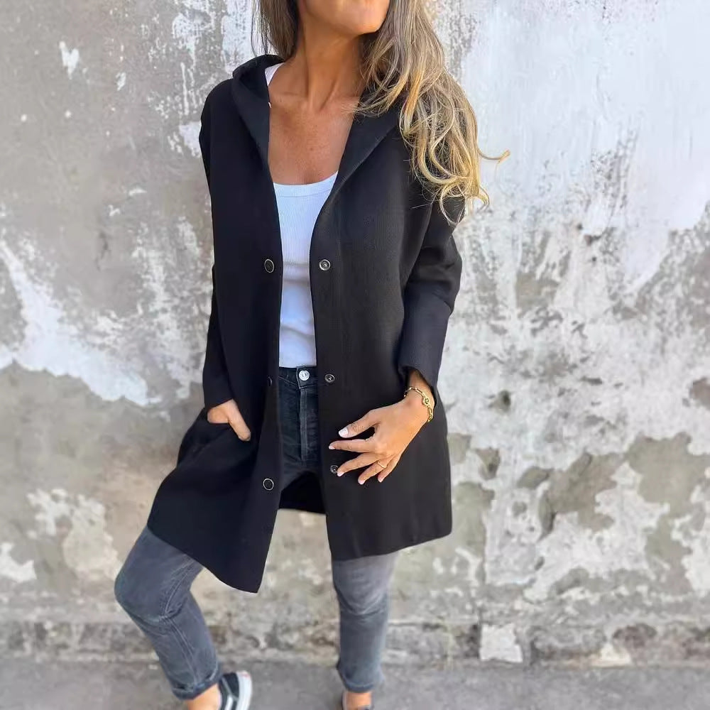 cardigan à capuche casual