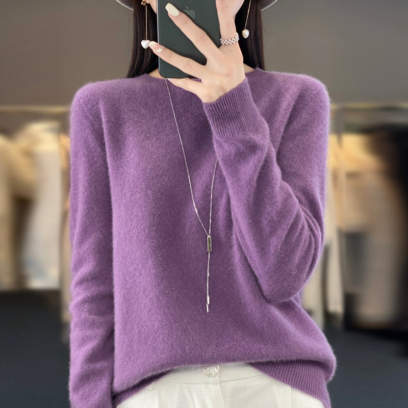 ANYKA  Pull en cachemire et laine mérinos