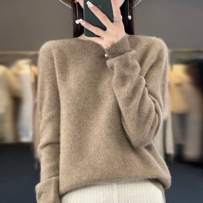 ANYKA  Pull en cachemire et laine mérinos