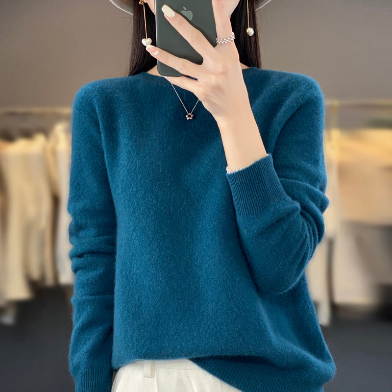 ANYKA  Pull en cachemire et laine mérinos