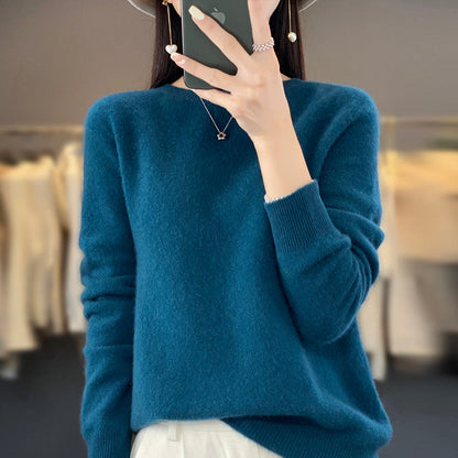 ANYKA  Pull en cachemire et laine mérinos