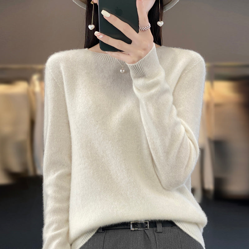 ANYKA  Pull en cachemire et laine mérinos