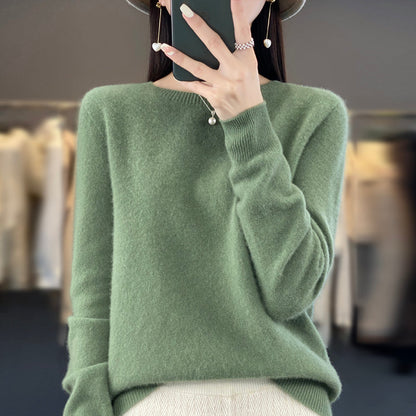 ANYKA  Pull en cachemire et laine mérinos