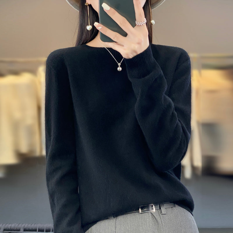 ANYKA  Pull en cachemire et laine mérinos