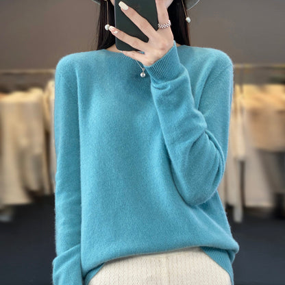 ANYKA  Pull en cachemire et laine mérinos